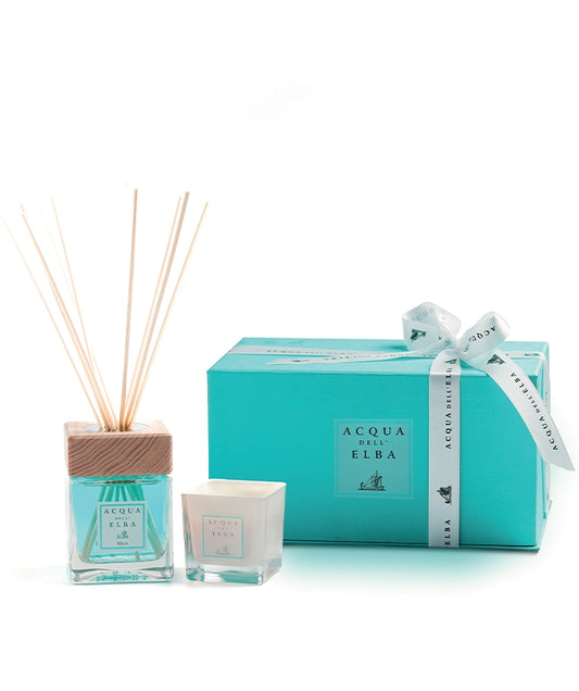 Giftset 200 ml Mare Diffuser + 80 gram Geurkaars Mare - Acqua dell Elba